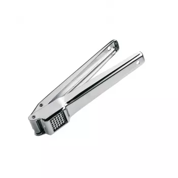 Valkosipulipuristin GEFU AGLIO ruostumaton teräs 165 mm ergonominen kahva