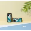 Suojakotelo iKins Samsung Galaxy Note 20:lle — Aqua Agate -kuvio