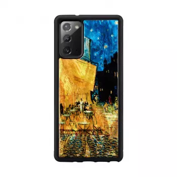 Suojakotelo iKins Samsung Galaxy Note 20:lle, musta ”Cafe Terrace”