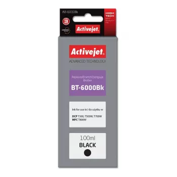 Activejet AB-6000Bk mustepullo (korvaa Brother BT-6000BK; Supreme; 100 ml; musta)