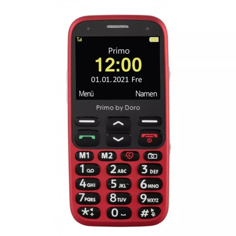 Doro Primo 368 matkapuhelin, 2,3 tuumaa, 3 MP, 1000 mAh, punainen