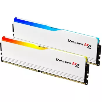 DIMM 32 GB DDR5-6000 (2x 16 GB) Dual-kit, muisti valkoinen, F5-6000J3636F16GX2-RM5RW, Ripjaws M5, INTEL XMP