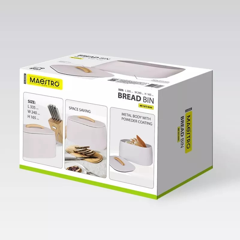 Brotkasten Maestro MR-1675-BEIGE beige leipälaatikko