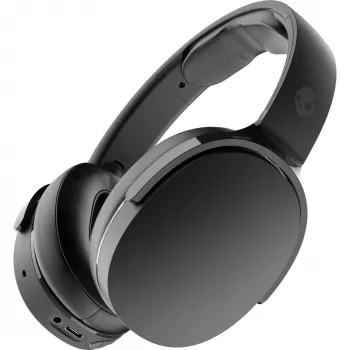 Korvakuulokkeet Skullcandy Hesh Evo — johdollinen & Bluetooth 5.0, 36 h akku, USB-C, 3,5 mm, taitettava, kohinanvaimennus, musta