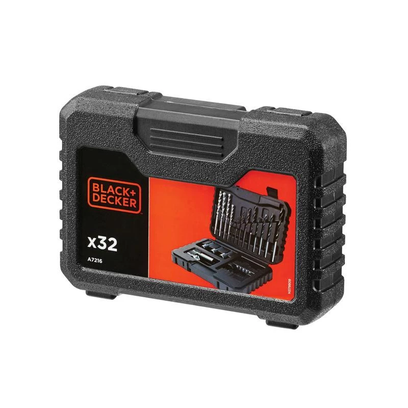 BLACK & DECKER | 32-osainen poraus- ja ruuvaussarja | A7216-XJ