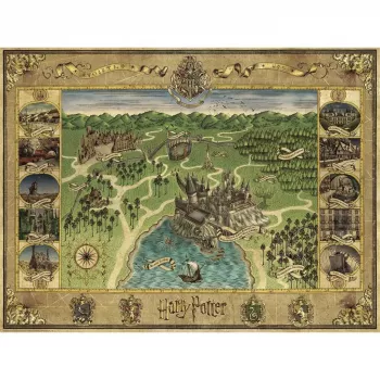 Ravensburger palapeli Hogwarts kartta 1500 osaa – Ravensburger 1500 osaa