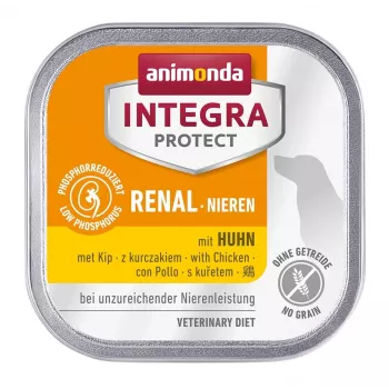 Märkäruoka koirille animonda Integra Protect Nieren kanalla 150 g — aikuisille koirille, munuaistuki, viljaton ja gluteeniton