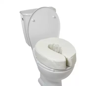 Pehmeä korotettu wc-istuin, 5 cm
