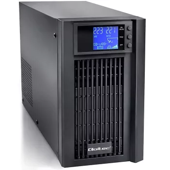 UPS QOLTEC puhdas siniaalto 3kVA 2400W AVR:llä ja LCD-näytöllä