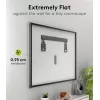 Kiinteä TV-seinäteline WENTRONIC Goobay Ultraslim 70822 XL musta litteille näytöille