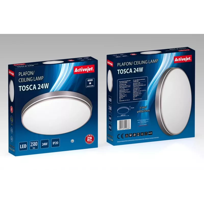 Activejet AJE-TOSCA LED-kattovalaisin 24W