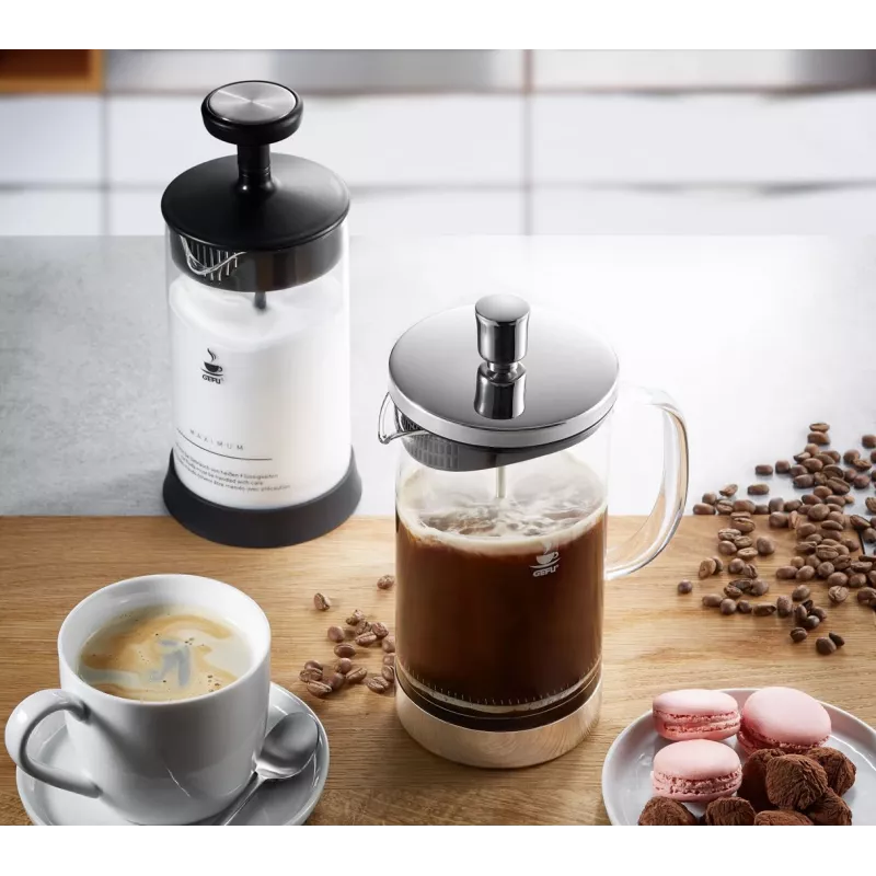 GEFU Diego kahvipressu 1000 ml ruostumaton teräs lämmönkestävä