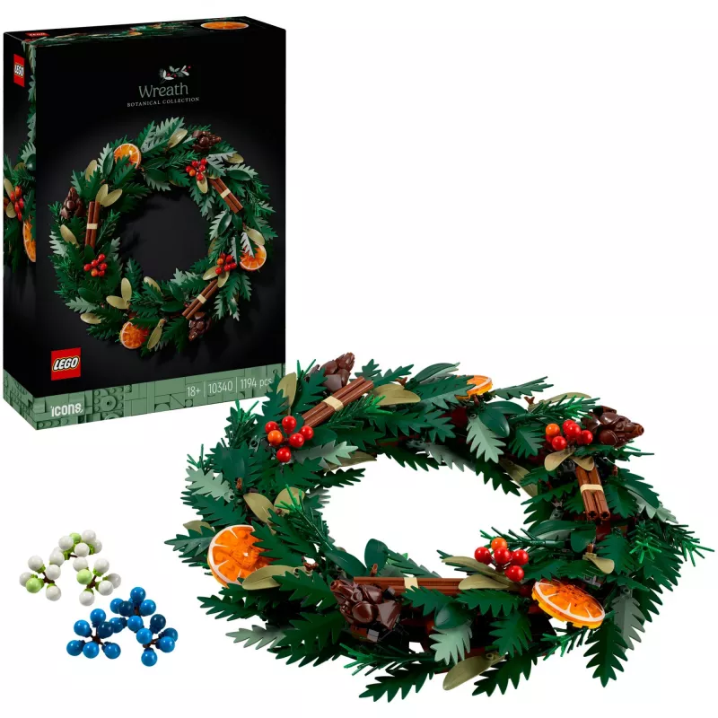 LEGO 10340 Icons joulukranssi rakennuslelu