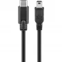 USB-kaapeli Goobay 67989 0,5 m Mini-USB B - USB-C musta