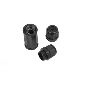Kaapeliadapteri RJ-45 Lanberg AD-RJ45-OS6-IP67 musta