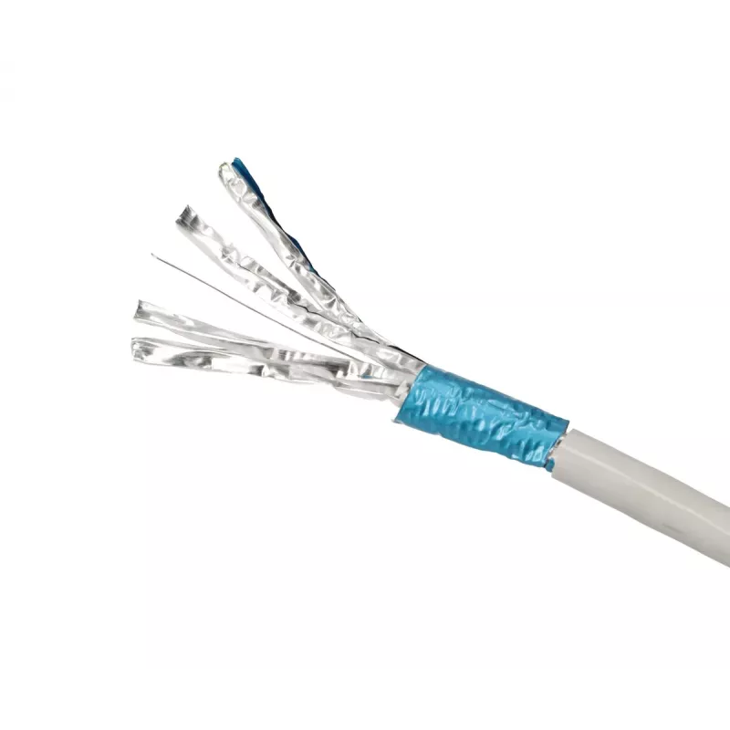 Verkkokaapeli Extralink Twisted Pair CAT6A FTP (F/FTP) V2 sisäkäyttöön 500M harmaa