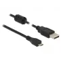 USB-kaapeli DeLOCK 84900 USB 2.0 0,5 m USB A Micro-USB B musta