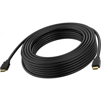 VISION - Highspeed - HDMI-kaapeli - HDMI uros HDMI urokseen - 10,0 m - kaksoiseristys - musta - kaistanleveys 48 Gbit/s, tuki 8K 60 Hz (