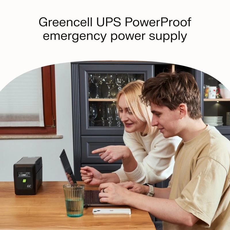 Green Cell UPSLP700 USV (keskeytymätön virransyöttö) Line-Interactive 1 kVA 700 W 4 AC-lähtöä