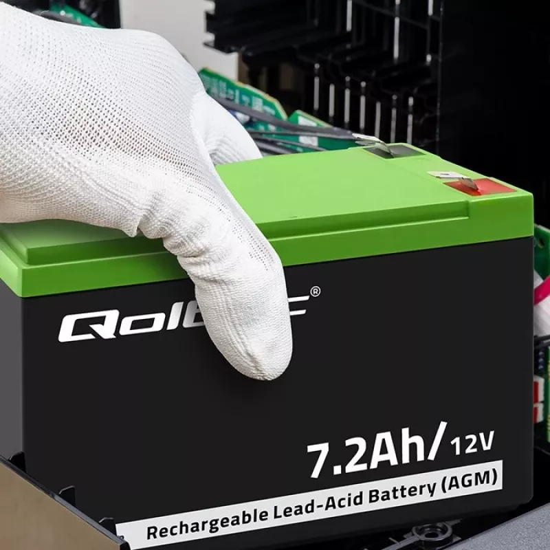 Qoltec 53062 AGM-akku | 12V | 7,2 Ah | max 108A