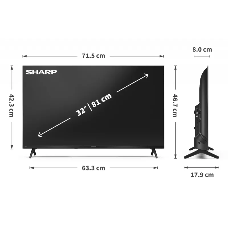 Sharp | 32HF3265E | 32 | älytelevisio | Google TV