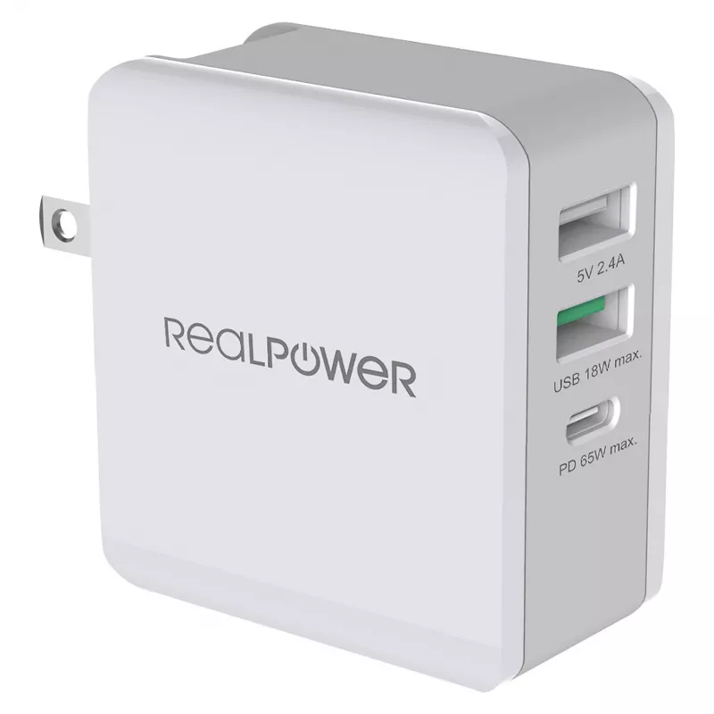 RealPower Laturi DeskCharge-65 Travel 65W