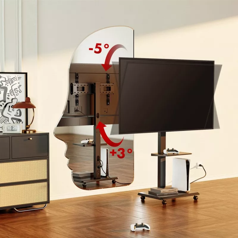 TV-teline ergo office ER-304 B, maks. kantavuus 50 kg, VESA 600x400