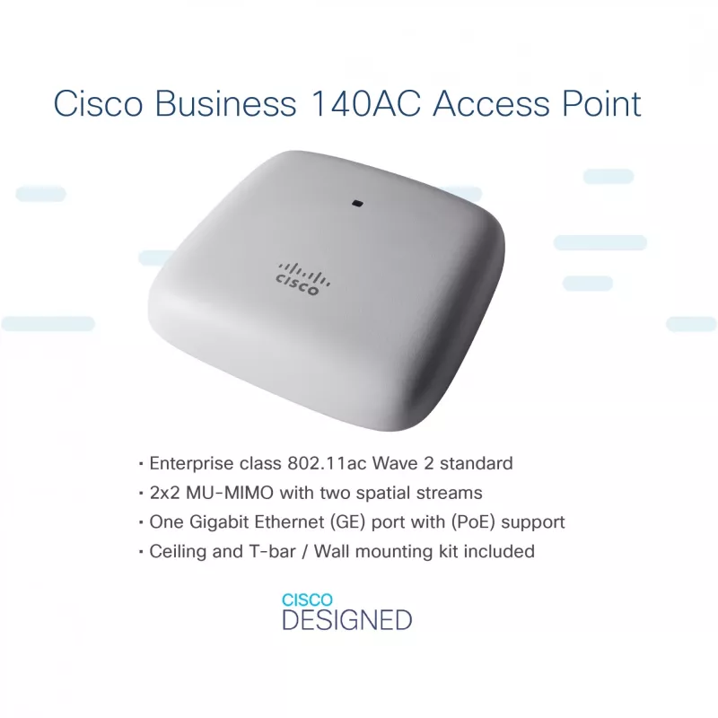 Business 140AC - tukiasema - Wi-Fi 5 - 2,4 GHz, 5 GHz (3 kpl:n pakkaus)