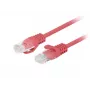Lanberg PCU6-20CC-0025-R Cat.6 UTP -patch-kaapeli, 0,25 m, punainen, 10 kpl:n pakkaus