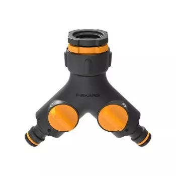 Fiskars 1027061 puutarhaletkun liitin hanaliitin musta, oranssi 1 kpl