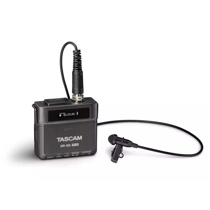 Tascam DR-10L Pro 012-09-110 digitaalinen tallennin lavalier-mikrofonilla
