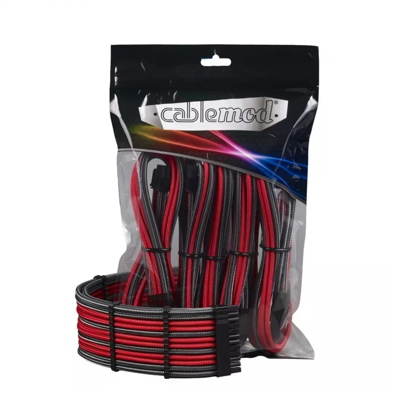 Sisäinen virtakaapeli CableMod CM-PCAB-BKIT-NKCR-3PK-R Carbon Red
