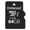 Muistikortti Intenso 64GB MicroSDXC UHS-I Class 10 3423490