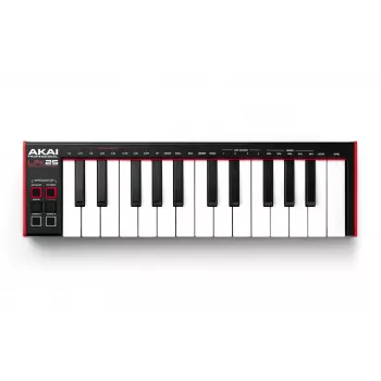 AKAI LPK25 MKII 25-näppäiminen USB-mini-MIDI-kosketinsoitin – oktaavinsiirto, arpeggiator, 6 painiketta, punainen