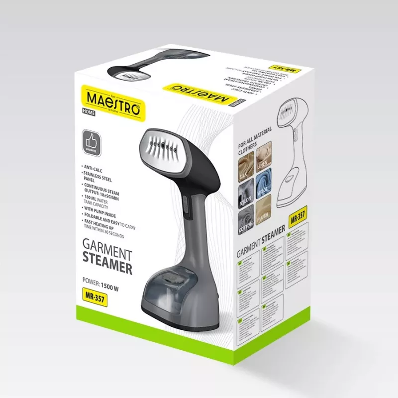 Vaatteiden höyrytin Maestro MR-357 1500W — käsihöyrytin