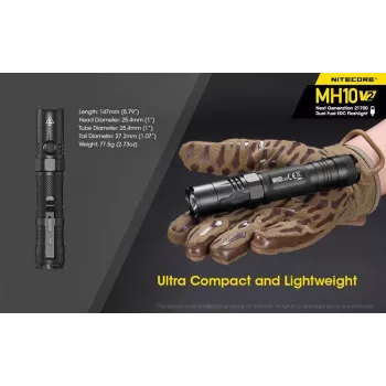 Käsivalaisin Nitecore MH10 V2 musta