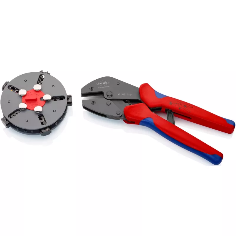 Knipex 97 33 02 kaapelipuristin puristustyökalu sininen, punainen