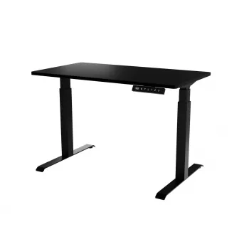 Työpöytä cama meble MOON sähköisesti korkeussäädettävä suora pöytä 1210×670 mm musta