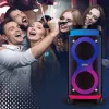 Kannettava kaiutin MANTA SPK0601B100, 100 W, Bluetooth, karaoke, langaton mikrofoni, akku, taajuuskorjain, diskovalot