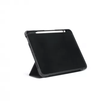 DICOTA Folio Case - läppäkansi tabletille - polykarbonaatti, termoplastinen polyuretaani (TPU), kierrätetty polyeteeni - musta - 10.9 - Apple 10.