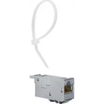 Hager RJ45-asennusmoduuli E-Dat CAT 6a VU603NWH (VZ314RJ)