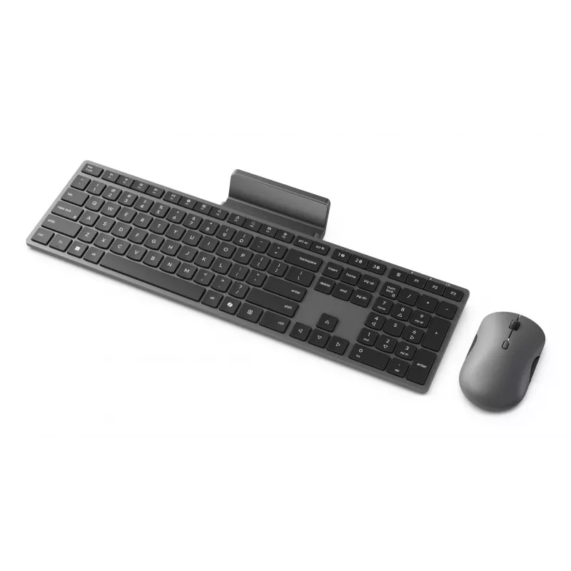 Langaton näppäimistö-hiiri-setti Lenovo 700 Modern Multi-Device – US-englantilainen asettelu, Bluetooth, Luna Grey