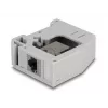 DeLOCK DIN-kiskoadapteri RJ45-liitin – RJ45-liitin Cat.6A harmaa