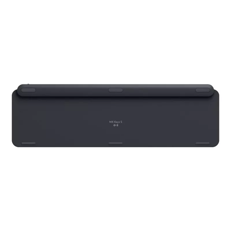 Logitech MX Keys S 920-011589 langaton täysikokoinen näppäimistö, Bluetooth LE / Logi Bolt, taustavalaistu, ladattava USB-C:llä, QWERTY US International, ranteentuella, grafiitti