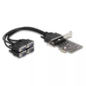 DeLOCK 66324 sisäinen RS-232 VGA -sovitin PCIe liitin musta
