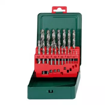 HSS-porasarja Metabo 627153000 — 19-osainen, DIN 338, lieriökanta