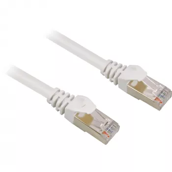 Patch-kaapeli RJ45 liitin > RJ45 liitin CAT.6 S/FTP (valkoinen, 1,5 metriä)