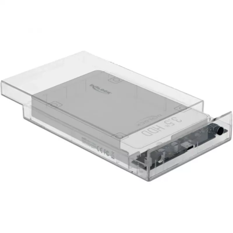 HDD/SSD-kotelo DeLOCK 42623 läpinäkyvä 2.5/3.5