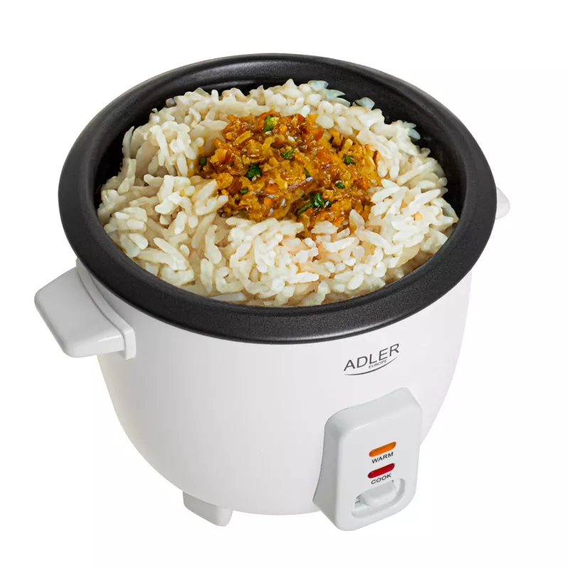 Adler AD 6418 riisinkeitin musta, ruostumaton teräs 1000 W