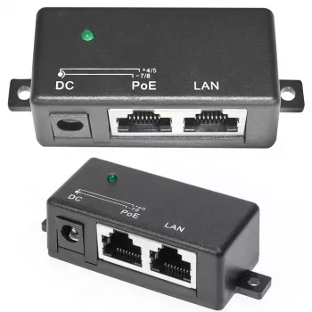 PoE-injektori Extralink 1 portti 100 Mbit/s RJ45